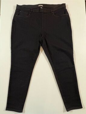 Falls Creek Size 2X Black Women’s Stretch Pull -on Jeans